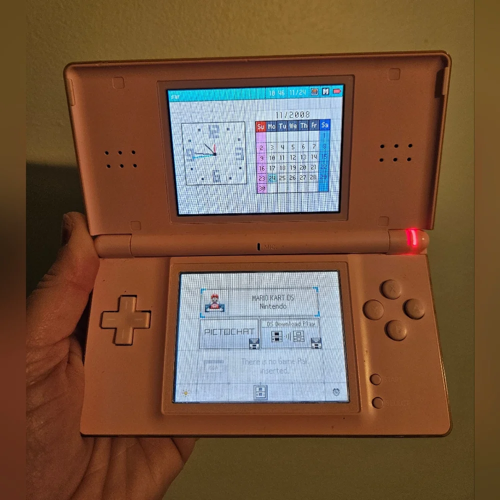 Pink Nintendo DS Handheld Console